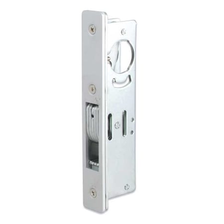 International Door Closers Hook Bolt Deadlock, Flat Faceplate, 31/32 Backset, 1-3/16 Bolt Throw, AL Anodized Satin Aluminum DH-1821-H-3132-AL